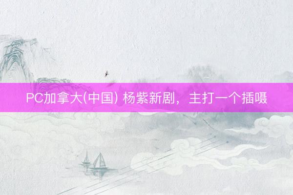 PC加拿大(中国) 杨紫新剧，主打一个插嗫
