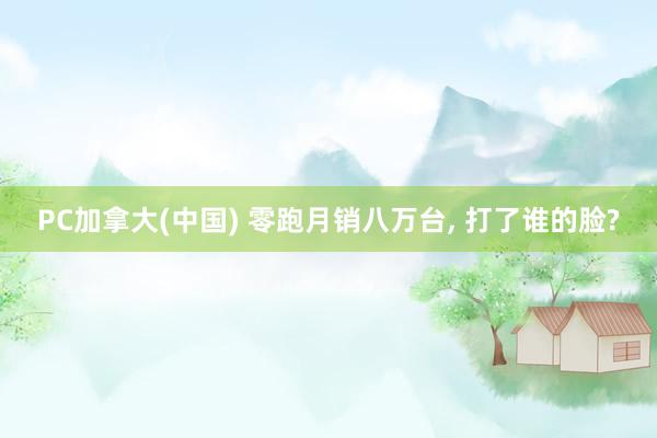 PC加拿大(中国) 零跑月销八万台， 打了谁的脸?