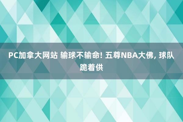 PC加拿大网站 输球不输命! 五尊NBA大佛, 球队跪着供